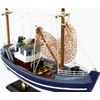 Sběratelský model rybářské lodi modré
