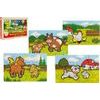 Dřevěné Puzzle - Moje první zvířátka 4x12 dílků