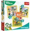 Puzzle 3v1 Rodina Treflíků