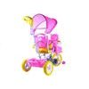 Dětská tříkolka s vodící tyčí Kočička růžová