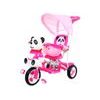 Dětská tříkolka s vodící tyčí Panda růžová