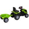 Dětský šlapací traktor s vlečkou Max zelený