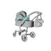 Alice velký kočárek pro panenky Moderno 5294 šedo-mentolový