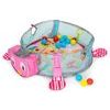 Ecotoys hrací deka s 30 míčky Želva - růžová
