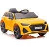 Elektrické auto Audi RS6, žlutá