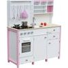 Dětská dřevěná kuchyňka růžovo-bílá