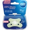 CANPOL babies Dudlík 100% silikonový symetrický 6-12m 1ks zelený