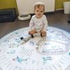 Dětská podložka na hraní pro kluky s cestami - Auta a vláčky s cestami a jménem
