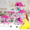 XXL domeček pro panenky Luxury Villa s příslušenstvím + 2 panenky