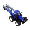 Traktor s pluhem na dálkové ovládání modrý