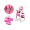 SMONTOVÁNO Ecotoys jídelní židlička 2v1 Kočička růžová