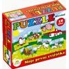 Dřevěné Puzzle Moje první zvířátka 18 dílků pro nejmenší