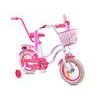 Mexller dětské kolo SISI 12" s vodící tyčí bílorůžové