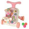 Interaktivní chodítko s hracím stolečkem Music Stroller 2v1 růžové