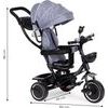 Ecotoys dětská tříkolka s otočným sedadlem Trike 2v1 šedá