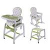 Ecotoys jídelní židlička s houpačkou 3v1 zelená