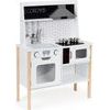 Ecotoys dětská dřevěná kuchyňka se zvuky a LED efekty House Kitchen