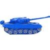 Tank RC na dálkové ovládání se zvuky a světly, světlé modrá