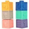 Senzorické kostky pro nejmenší Soft Building Blocks 12 kusů