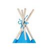 Ecotoys dětský indiánský stan modrý