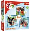 Puzzle 3v1 Bing Bunny Zábava s přáteli