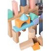 Ecotoys sada dřevěných kostek 100 ks v boxu