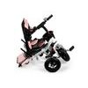 Ecotoys dětská tříkolka s otočným sedadlem a nafukovacími koly Rotage světle růžová