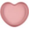 Canpol babies Silikonový talíř s přísavkou SRDCE růžový