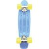 Skateboard - pennyboard - modrá barva, žlutá kola