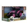 Dětský interaktivní traktor Pink Farmer