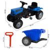 Dětský šlapací traktor s vlečkou Active Pedal modrý