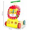 Ecotoys dřevěné edukační chodítko 2v1 Lvíček
