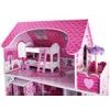 Drevený XXL domček pre bábiky so šmýkačkou a LED osvetlením rezidencia Stefany