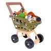 Dětský obchod Supermarket s nákupním vozíčkem - hnědý