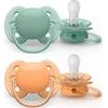Dětský dudlík soft Philips Avent 0-6m Zelená/oranžová