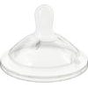 Chicco Dudlík na láhev Natural Feeling silikon na kaši 2ks, 6m+