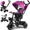 Dětská tříkolka Tiny Bike s otočným sedadlem 3v1 růžová