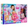 Kadeřnický salón s panenkou 39 cm a příslušenstvím Warm Baby
