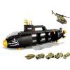 Ponorka s vojenskými autíčky a helikoptérou Army Submarine