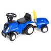 New Holland dětské odrážedlo traktor s přívěsem - modré