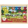 Dřevěné Puzzle - Moje první zvířátka 4x12 dílků