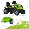 Dětský šlapací traktor s vlečkou Max zelený