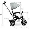 Dětská tříkolka Toyz Buzz grey