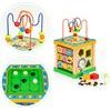 Ecotoys dřevěná edukační kostka s labyrintem Game Cube 5v1