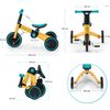 KINDERKRAFT 4TRIKE dětská skládací tříkolka 2v1 Sunflower Blue