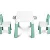 Dětský stůl Monti + 2 židle zelený