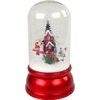 Vánoční svítící sněžítko s hudbou Santa se sněhulákem