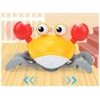 Natahovací pohyblivý krab hračka pro nejmenší Cute Crab - oranžový