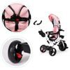 Ecotoys dětská tříkolka s otočným sedadlem S-Trike růžová