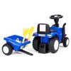 New Holland dětské odrážedlo traktor s přívěsem - modré